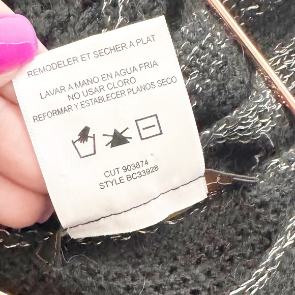 BCBG MaxAzria Black Poncho Sweater - Picture 10 of 12